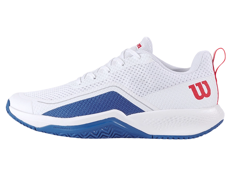 Кроссовки мужские Wilson Rush Pro Lite (White/Deja Blue/Wilson Red)