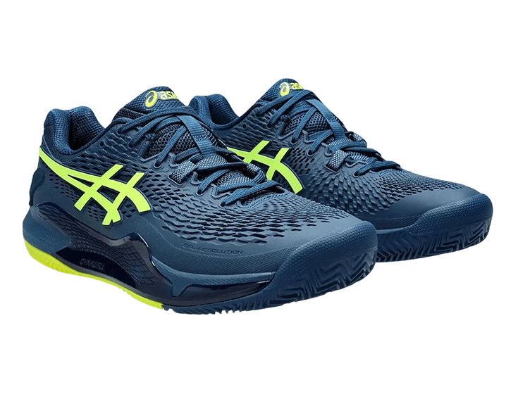 Кроссовки мужские Asics Gel Resolution 9 Clay Mako Blue Yellow  
