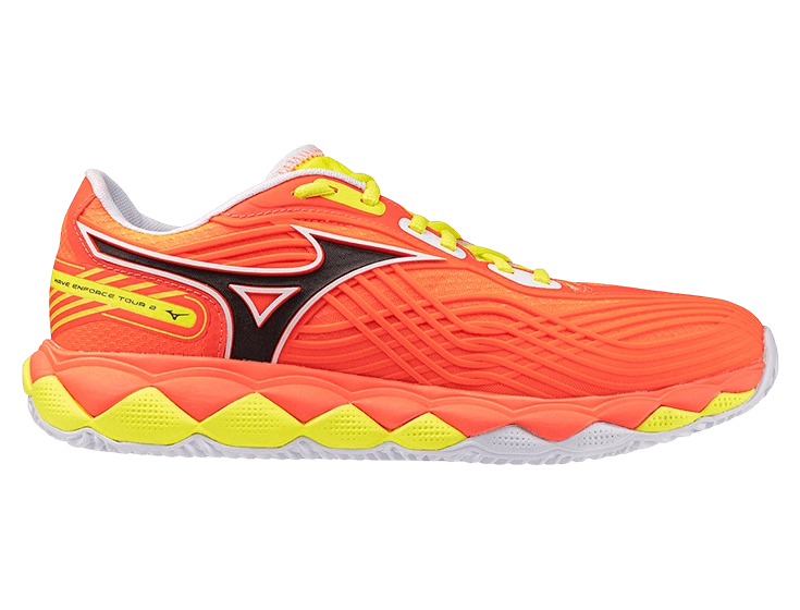 Кроссовки мужские Mizuno Wave Enforce Tour 2 (Оранжевый/Белый/Желтая Яшма)