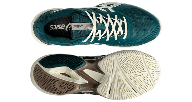 Мужские теннисные кроссовки Asics Solution Speed FF 3 (Saxon Green/Birch) Кроссовки Asics Solution Speed FF 3 (Saxon Green/Birch) с промежуточной подошвой FlyteFoam