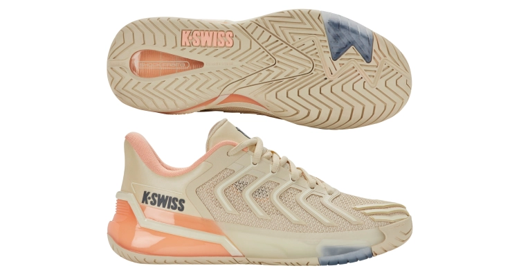 Теннисные кроссовки K-Swiss Ultrashot 4 (Whitecap Gray/Peach Parfait/Egret) для женщин