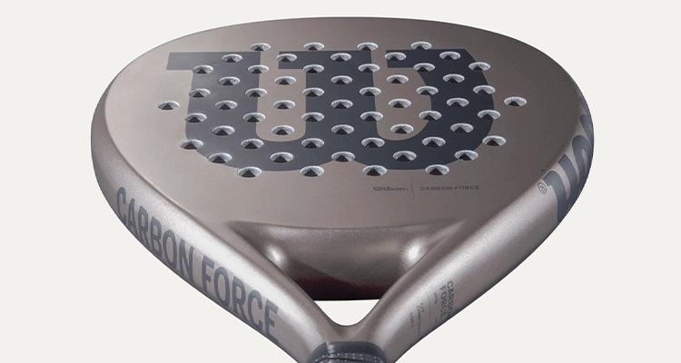 Ракетка для падела Wilson Carbon Force с гладкой поверхностью Ракетка для падела Wilson Carbon Force 365 грамм