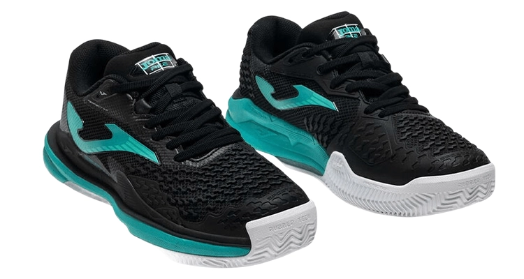 Кроссовки мужские Joma Ace Грунтовые (Черный/Бирюзовый) на сайте ten-nis.ru