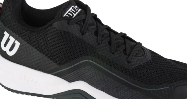 Мужские кроссовки Wilson Rush Pro Lite (Black/Ebony/White) для всех покрытий