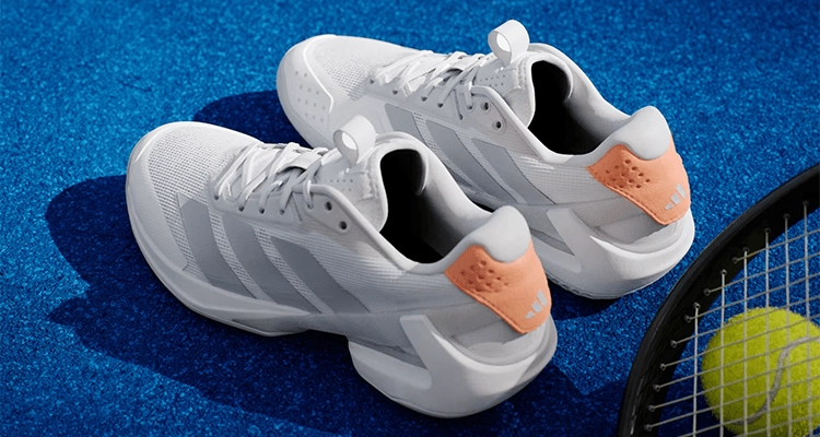 Кроссовки женские Adidas Adizero Ubersonic 5 (White/Silver Metallic/Orange)