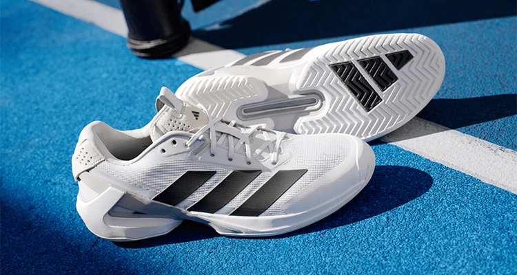 Кроссовки мужские Adidas Adizero Ubersonic 5 M (Белый/Черный/Серебро) на сайте ten-nis.ru