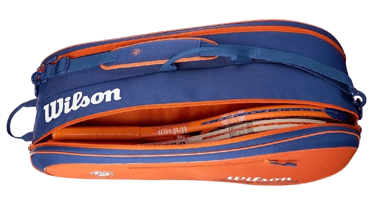 Сумка для тенниса Wilson Roland Garros Team 2026 6R (Оранжевый/Синий) на сайте ten-nis.ru