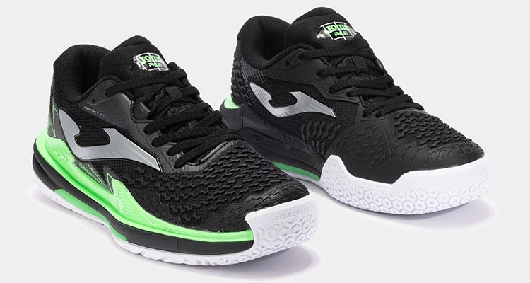Профессиональные теннисные кроссовки Joma Ace Pro (Black/Neon Green) в магазине Корт