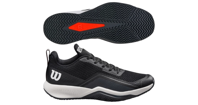 Кроссовки мужские Wilson Rush Pro Lite (Black/Ebony/White) на сайте ten-nis.ru