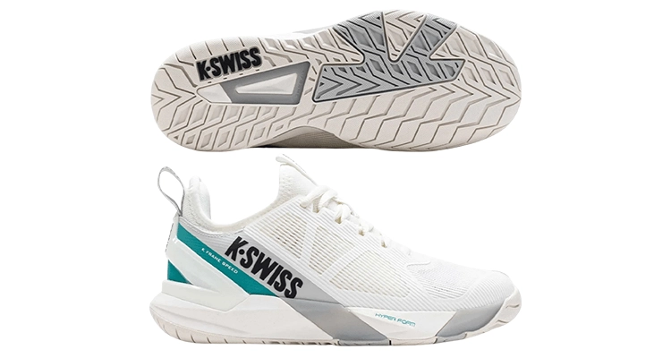 99484-110 Кроссовки женские K-Swiss K-Frame Padel (Blanc de Blanc/Glacier Gray/Baltic)