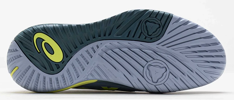 Кроссовки мужские Asics Gel-Resolution X (Серо-Голубой/Фисташковый) для большого тенниса на сайте ten-nis.ru