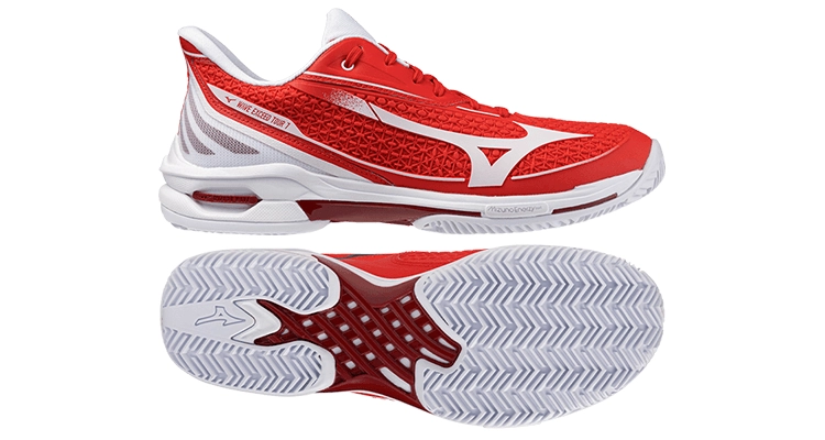 Кроссовки мужские Mizuno Wave Exceed Tour 7 Clay (Fiery Red/White/Sun-Dried Toma)