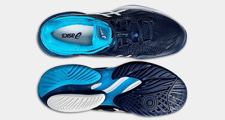 Мужские кроссовки для тенниса Asics Court FF Novak (Blue Expanse/White) Теннисные кроссовки для мужчин Asics Court FF Novak (Blue Expanse/White)