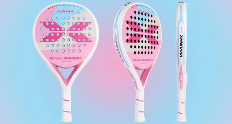 Ракетка для падела Arronax Spark (Initiasion Pink) весом 350 грамм