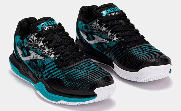 Теннисные кроссовки для мужчин Joma Point (Black/Turquose) в магазине Корт