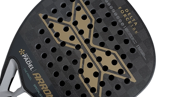 Карбоновая ракетка для падела Arronax Delta Force 18K (Черный/Золотой)
