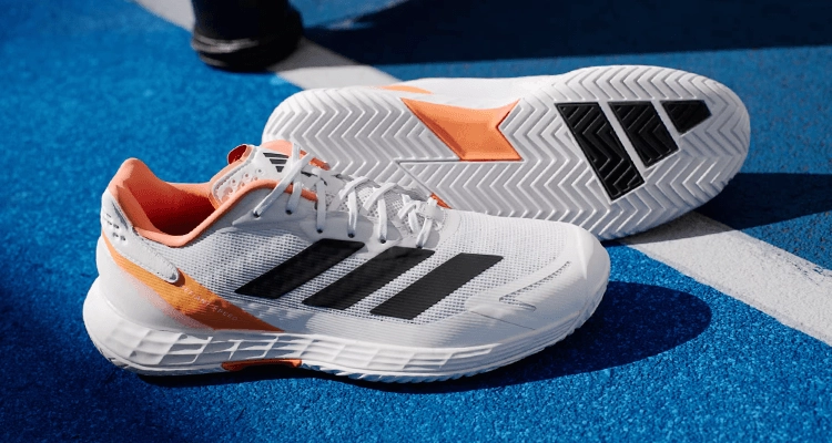 Кроссовки мужские Adidas Defiant Speed 2 M (FTWR White/Core Black/Lucid Orange)