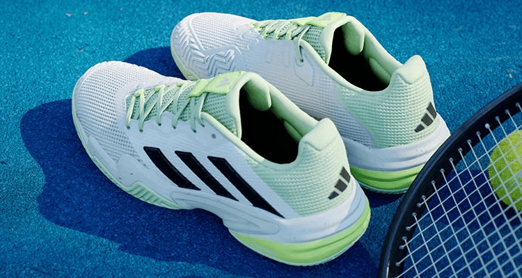 Теннисные кроссовки Adidas Barricade 13 M (Cloud White/Core Black/Semi Green Spark) для мужчин