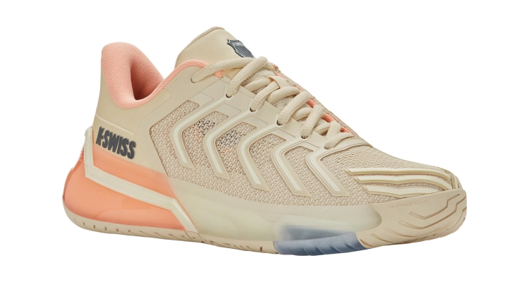 Кроссовки женские K-Swiss Ultrashot 4 (Whitecap Gray/Peach Parfait/Egret) на сайте ten-nis.ru