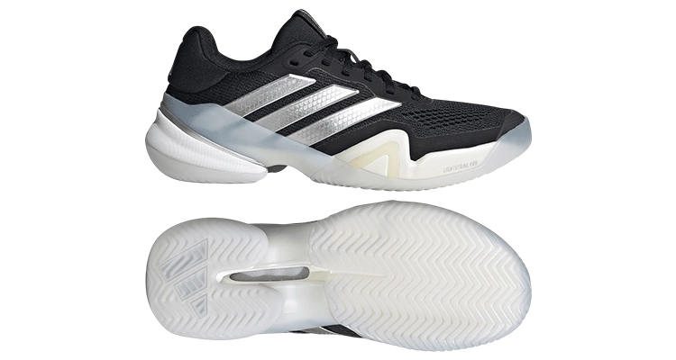 Кроссовки женские Adidas Barricade 14 W (Черный/Серебристый Металлик) на сайте ten-nis.ru