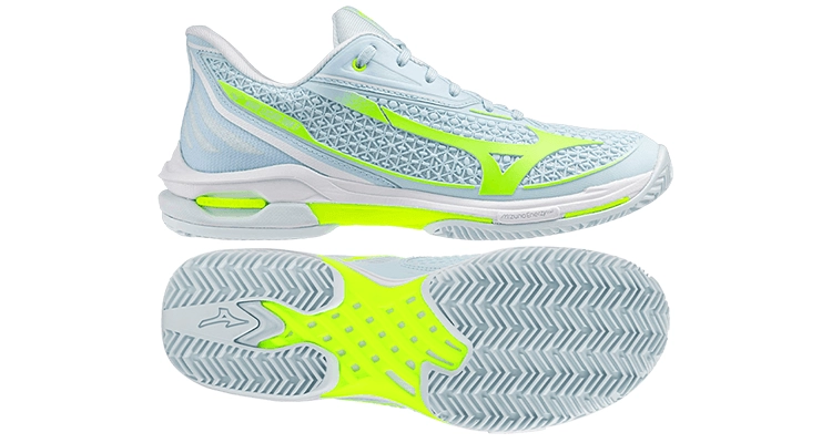 Кроссовки женские Mizuno Wave Exceed Tour 7 Clay (Ice Water/Lightning Yellow/White)