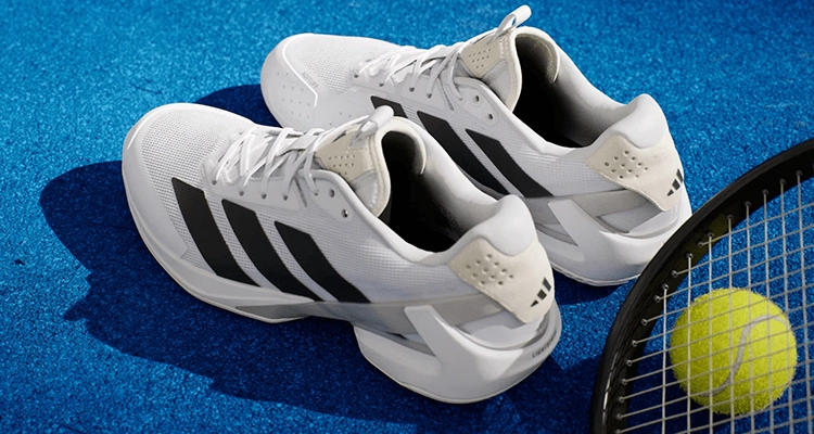 Кроссовки мужские Adidas Adizero Ubersonic 5 M (Cloud White/Core Black/Silver Metallic) для харда