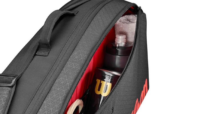 Сумка Wilson Clash 3R V3.0 (Black/Infrared) 2025 для 3 теннисных ракеток Теннисная сумка Wilson Clash 3R V3.0 (Black/Infrared) 2025