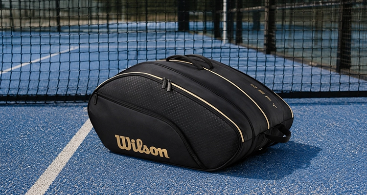 Сумка Wilson Defy V1 Padel Bag (Чёрный/Золотой) на сайте ten-nis.ru