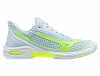 Кроссовки женские Mizuno Wave Exceed Tour 7 Грунтовые (Ледяная Вода/Молниеносный Желтый/Белый) Фото 1