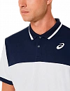 Поло Asics Court Polo Shirt M (Brilliant White/Midnight) Фото 4