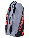 Сумка Babolat для тенниса Pure Strike Carbon Grey x6 2025 (Серый/Коралловый) Фото 1