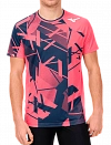 Футболка Mizuno Daybreakers Graphic T-Shirt M (Розовый/Синий) Фото 1