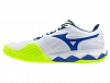 Кроссовки мужские Mizuno Wave Enforce Tour 2 (Белый/Ослепительно-Синий/Молния) Фото 2