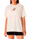 Футболка Asics Court Graphic Logo T-Shirt W (Бежевый) Фото 1