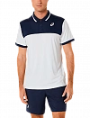 Поло Asics Court Polo Shirt M (Brilliant White/Midnight) Фото 1