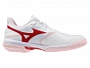 Кроссовки женские Mizuno Wave Exceed Court (Белый/Розовый/Вишневый) Фото 2