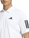 Поло Adidas 3 Stripes Club Polo M (Белый) Фото 4