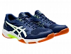 Кроссовки мужские Asics Gel-Rocket 11 (Синий/Безопасный Желтый) Фото 6