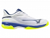 Кроссовки мужские Mizuno Wave Exceed Court (Белый/Ослепительно-Синий/Молния) Фото 2