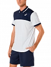 Поло Asics Court Polo Shirt M (Brilliant White/Midnight) Фото 3