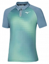 Поло Mizuno Frontier Shadow Polo M (Голубой) Фото 3