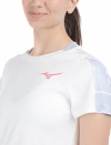 Футболка Mizuno Daybreakers Printed SS Tee W (Белый/Серый) Фото 3