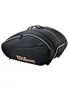 Сумка Wilson для падела Defy V1 Padel Bag (Черный/Золотой) Фото 2