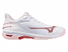 Кроссовки женские Mizuno Wave Exceed Court (Белый/Розовый/Вишневый) Фото 1