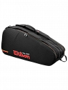 Сумка Wilson для тенниса Pro Staff Classic 6PK (Черный/Красный) Фото 1