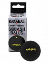Мячи для сквоша Karakal Yellow Dot Squash Ball 2 (2x1) Фото 1