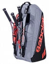 Сумка Babolat для тенниса Pure Strike Carbon Grey x6 2025 (Серый/Коралловый) Фото 3