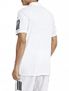 Поло Adidas 3 Stripes Club Polo M (Белый) Фото 3