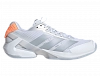 Кроссовки женские Adidas Adizero Ubersonic 5 (Белый/Серебристый Металлик/Оранжевый) Фото 1