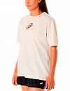 Футболка Asics Court Graphic Logo T-Shirt W (Бежевый) Фото 3